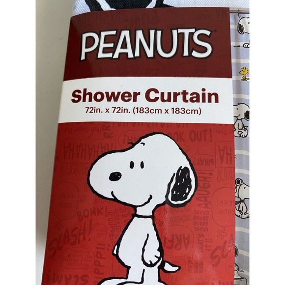 Peanuts Bath Peanuts Snoopy Joe Cool Woodstock Fabric Shower